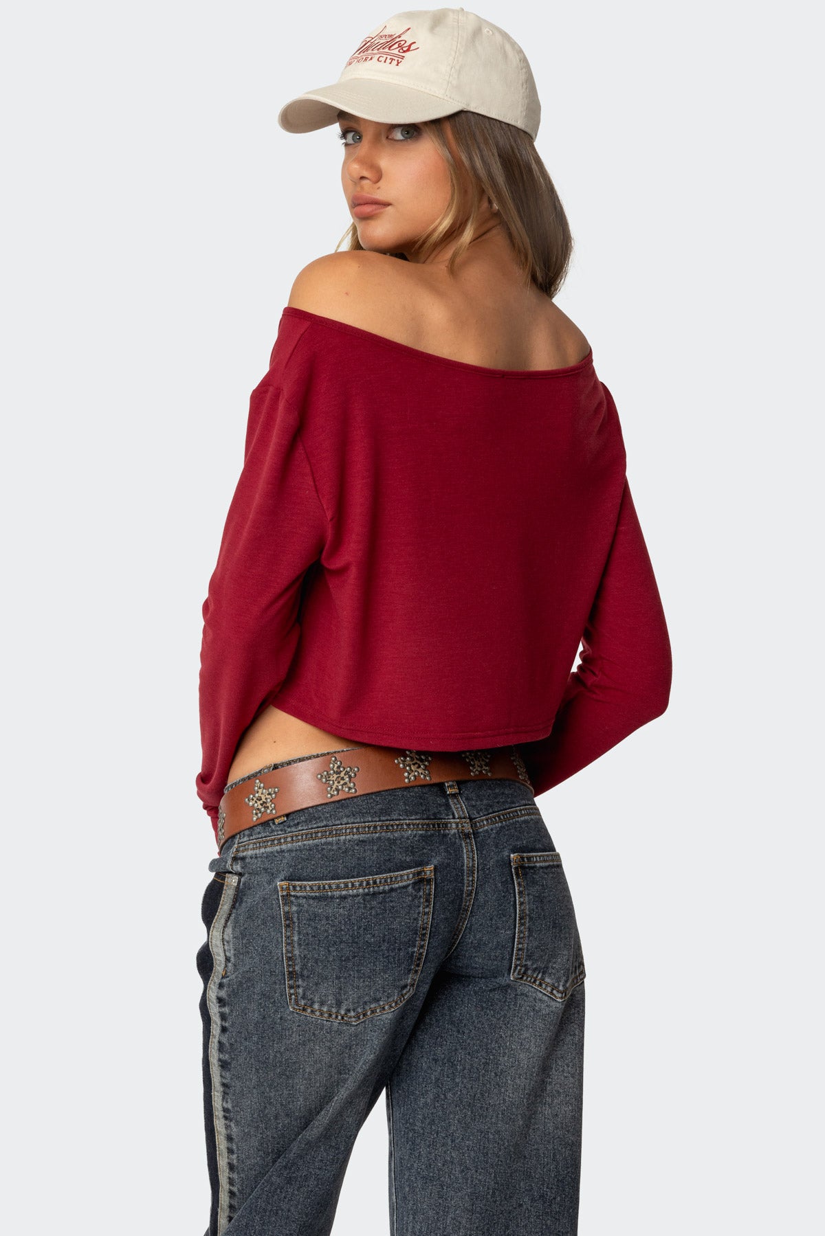 Cropped Off Shoulder Top-Milans Time
