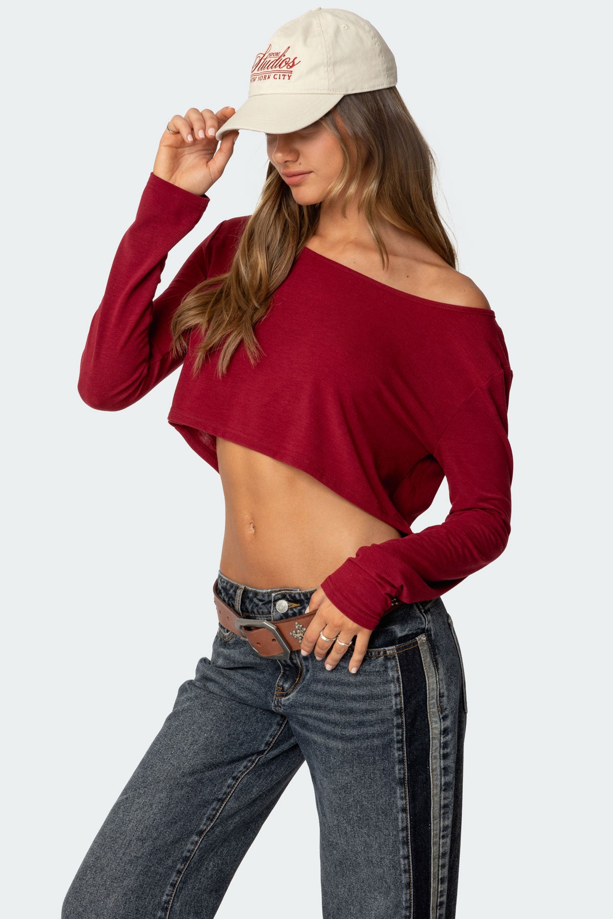 Cropped Off Shoulder Top-Milans Time