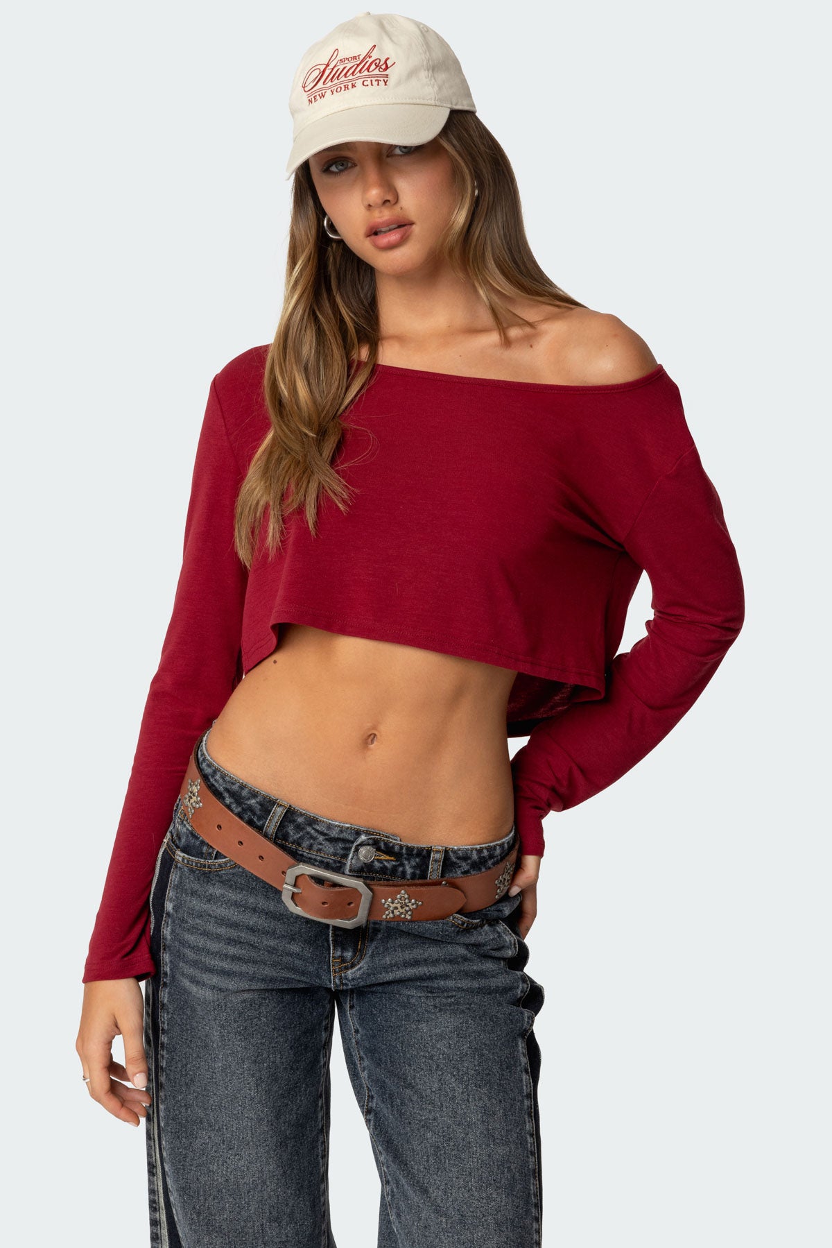 Cropped Off Shoulder Top-Milans Time