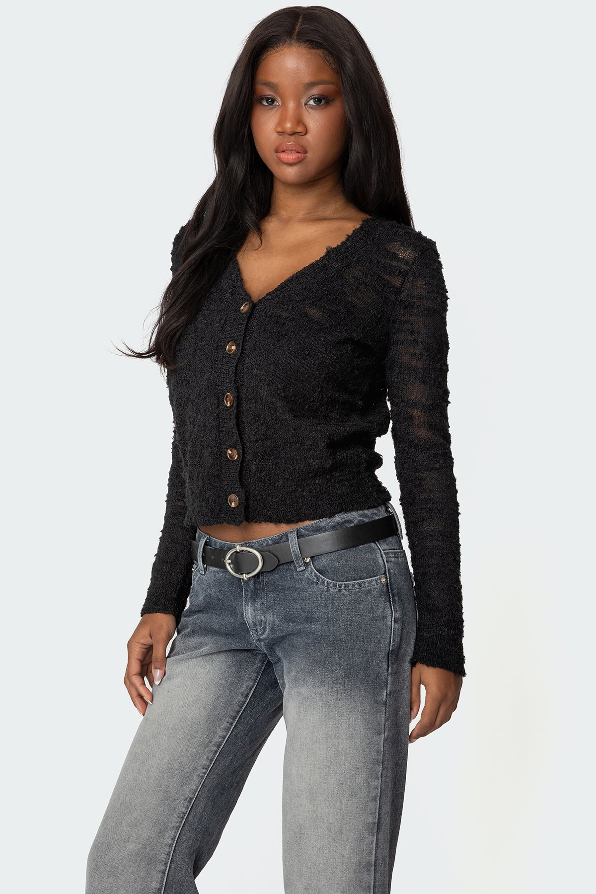 Georgie Textured Knit Cardigan-Milans Time