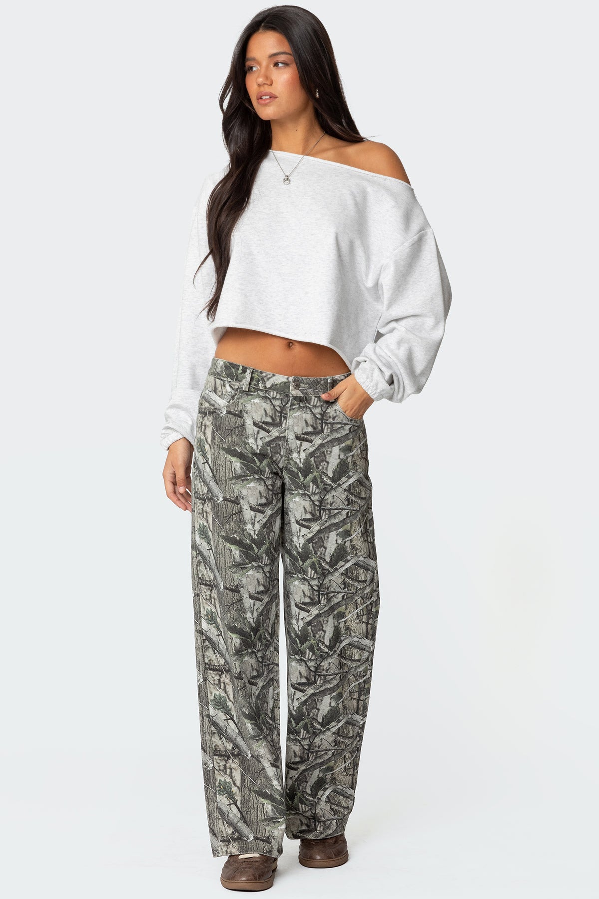 Aveline Off Shoulder Light Sweatshirt-Milans Time