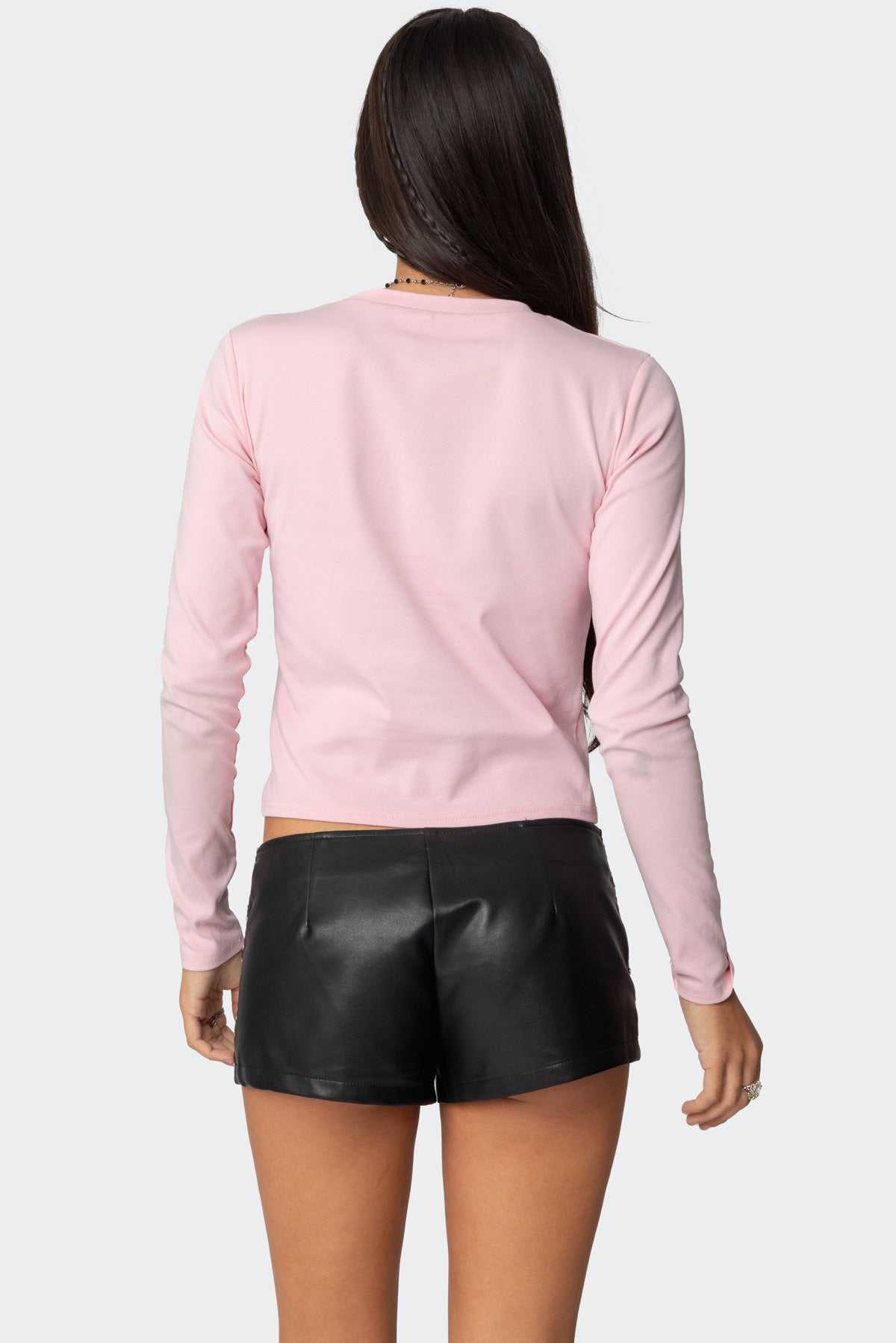 Cherry Leopard Star Long Sleeve T Shirt-Milans Time