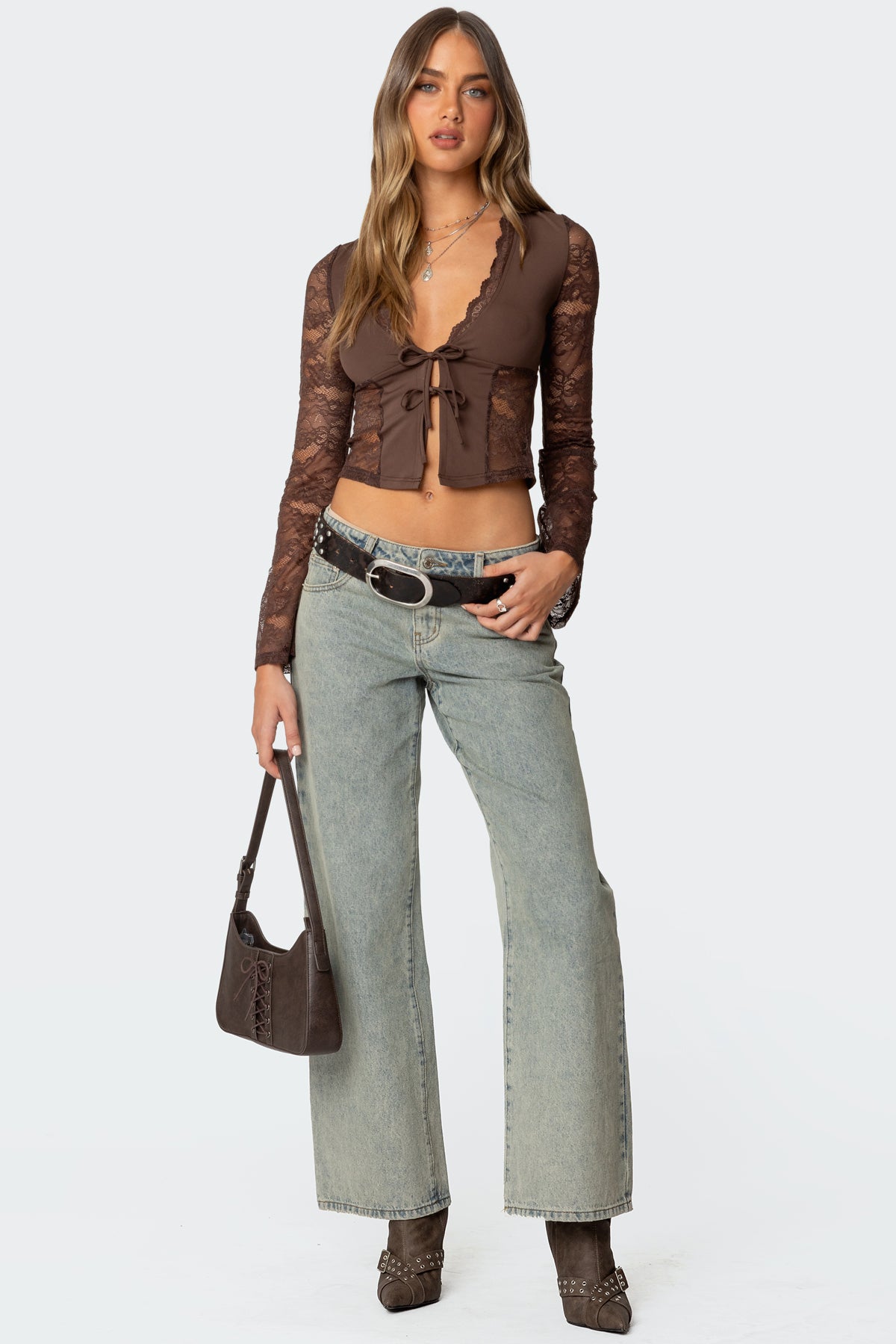 Stephi Lacey Split Front Top-Milans Time