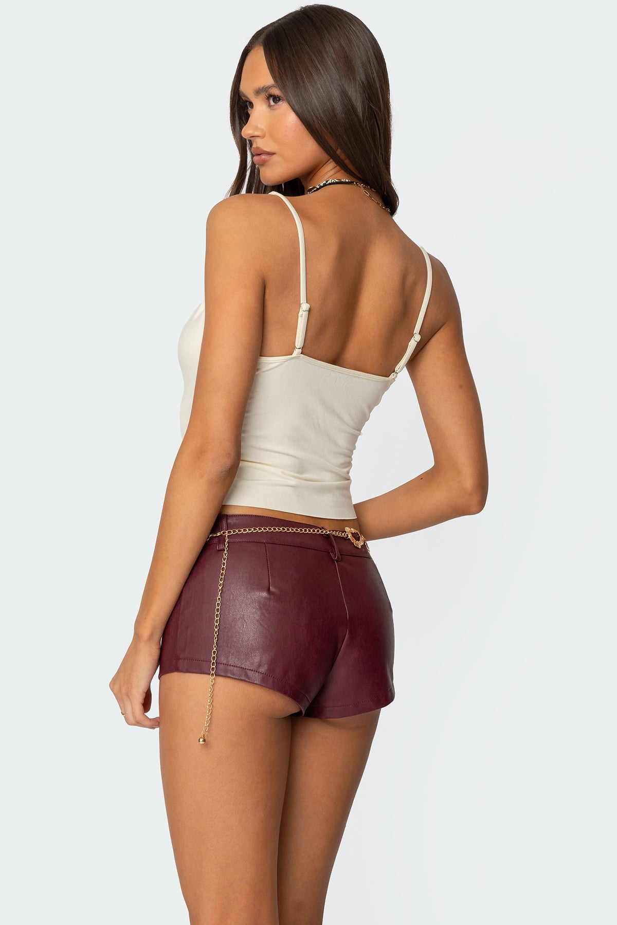 Interlocked V Neck Tank Top-Milans Time