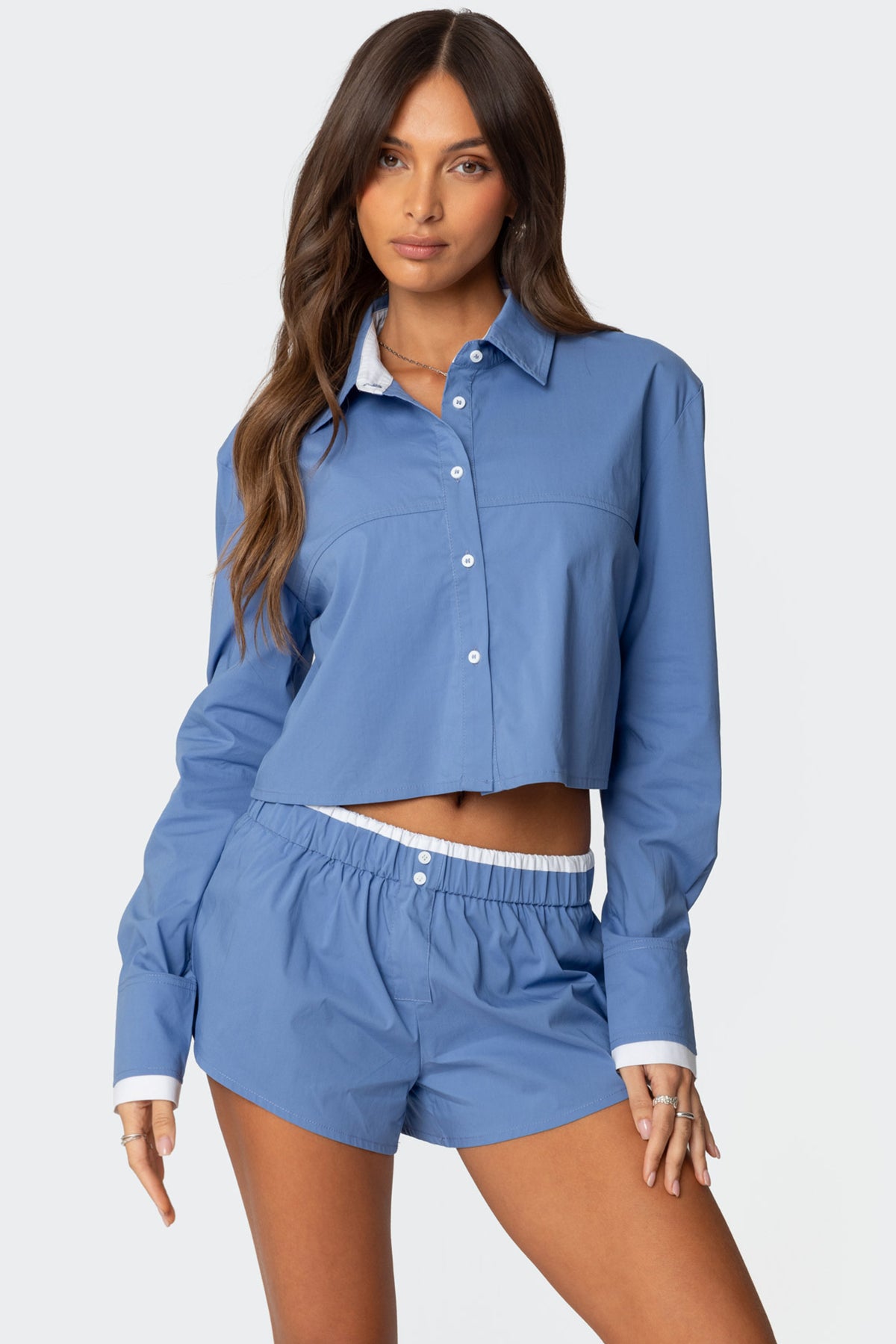Danette Oversized Button Up Shirt-Milans Time
