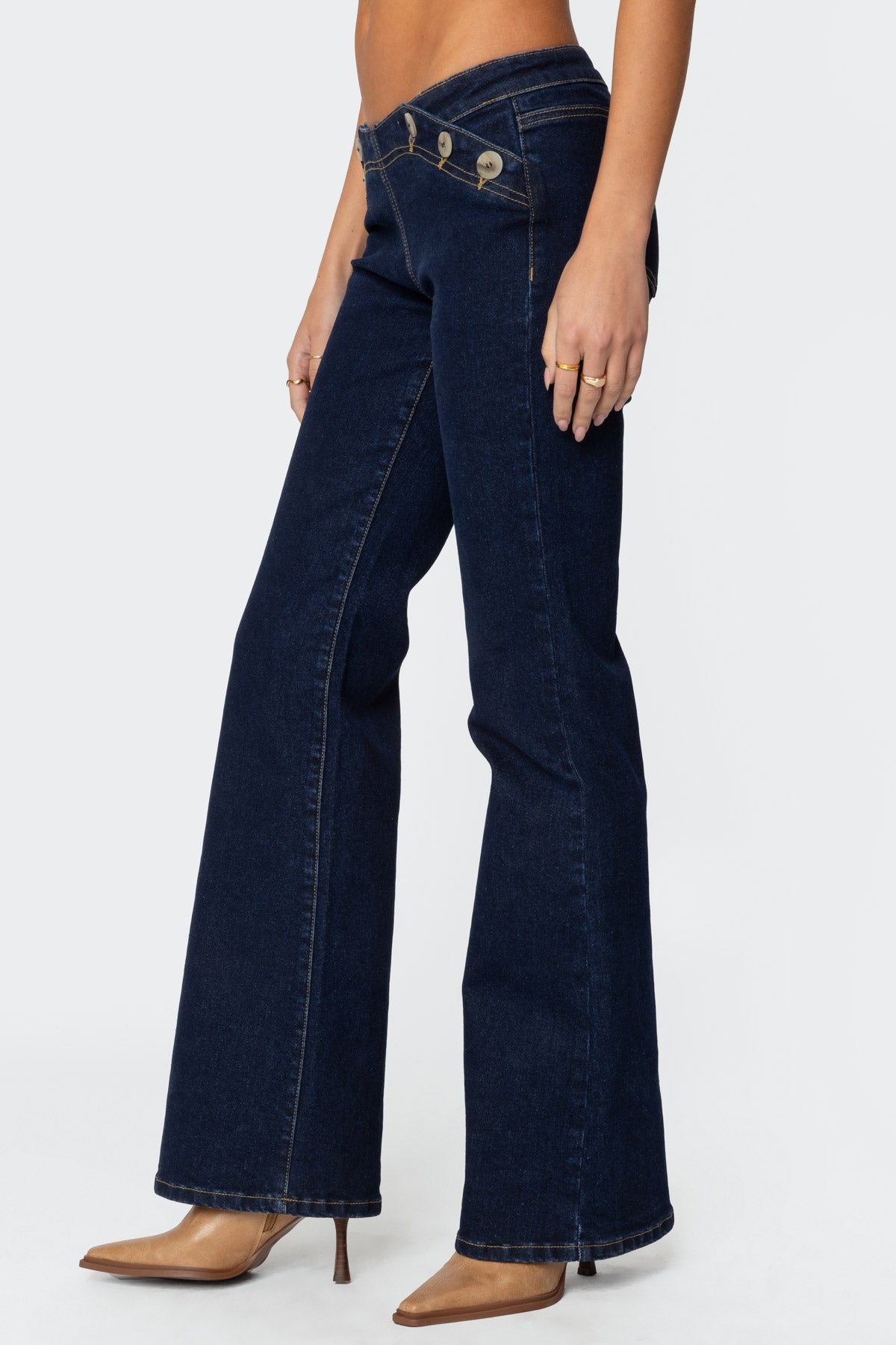 Alison Low Rise Flared Jeans-Milans Time
