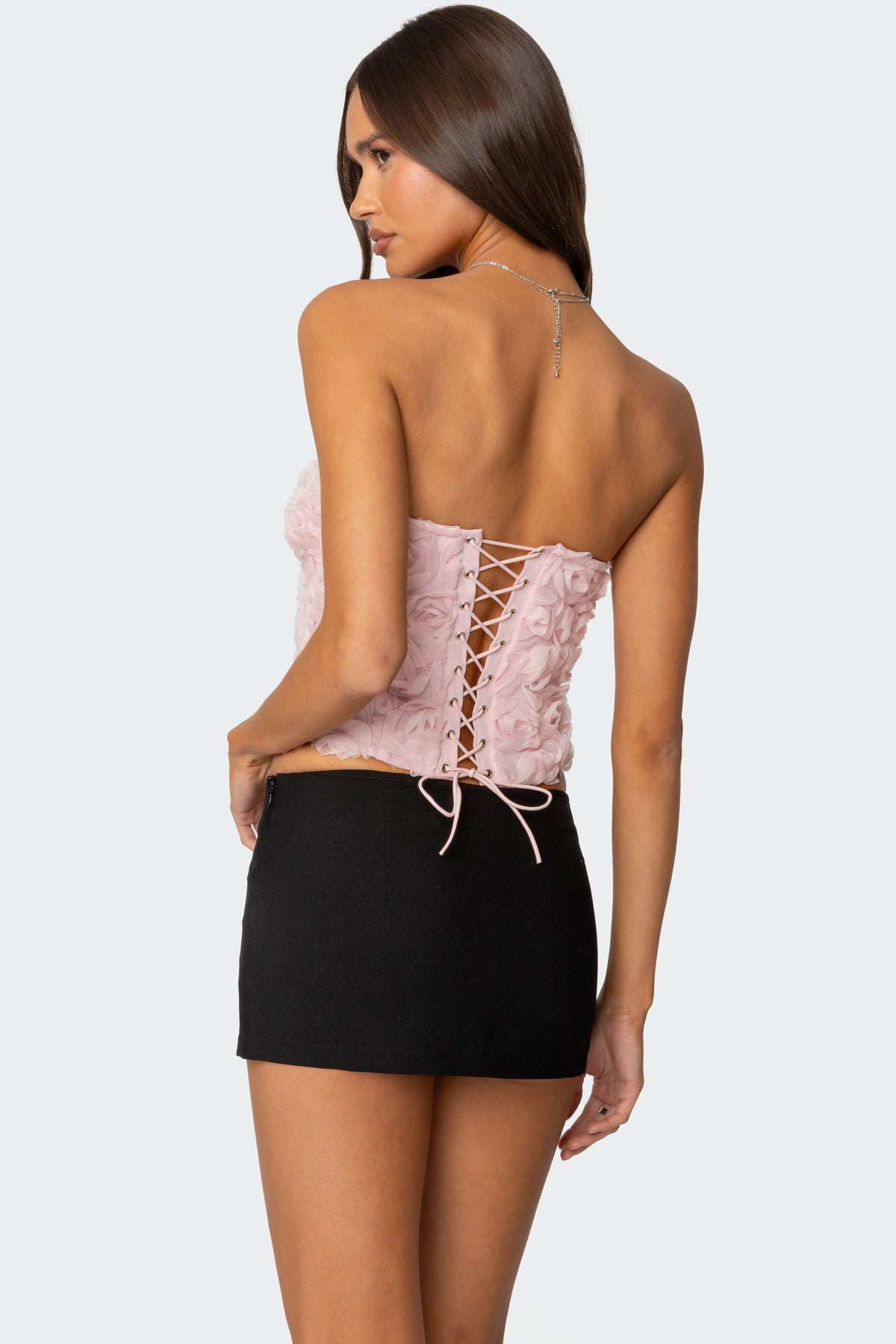 Rosee Textured Floral Corset-Milans Time