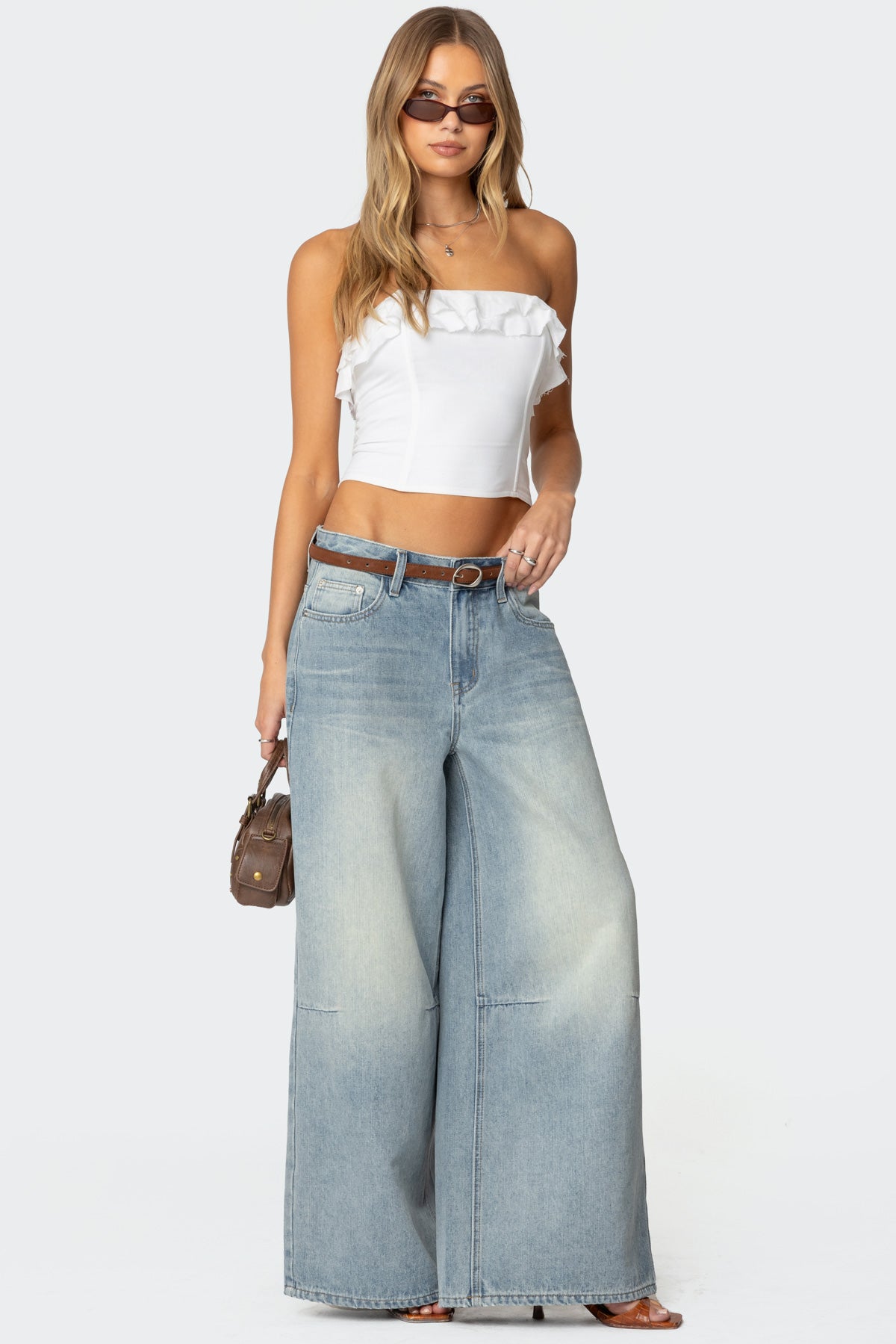 Litsa Ruffled Linen Look Corset-Milans Time