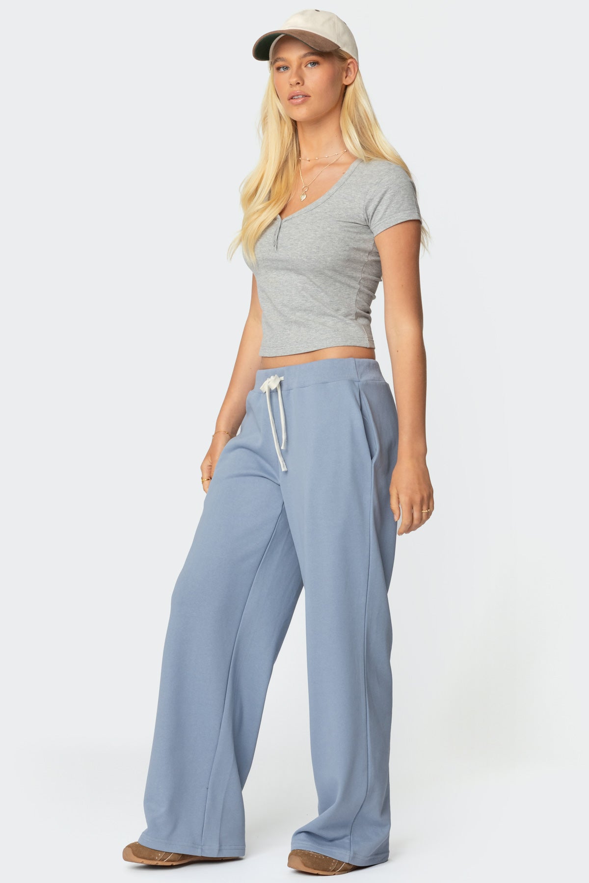French Terry Straight Leg Sweatpants-Milans Time