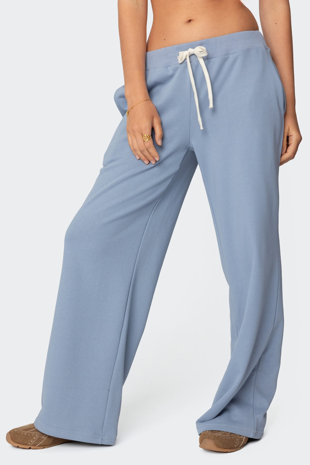 French Terry Straight Leg Sweatpants-Milans Time