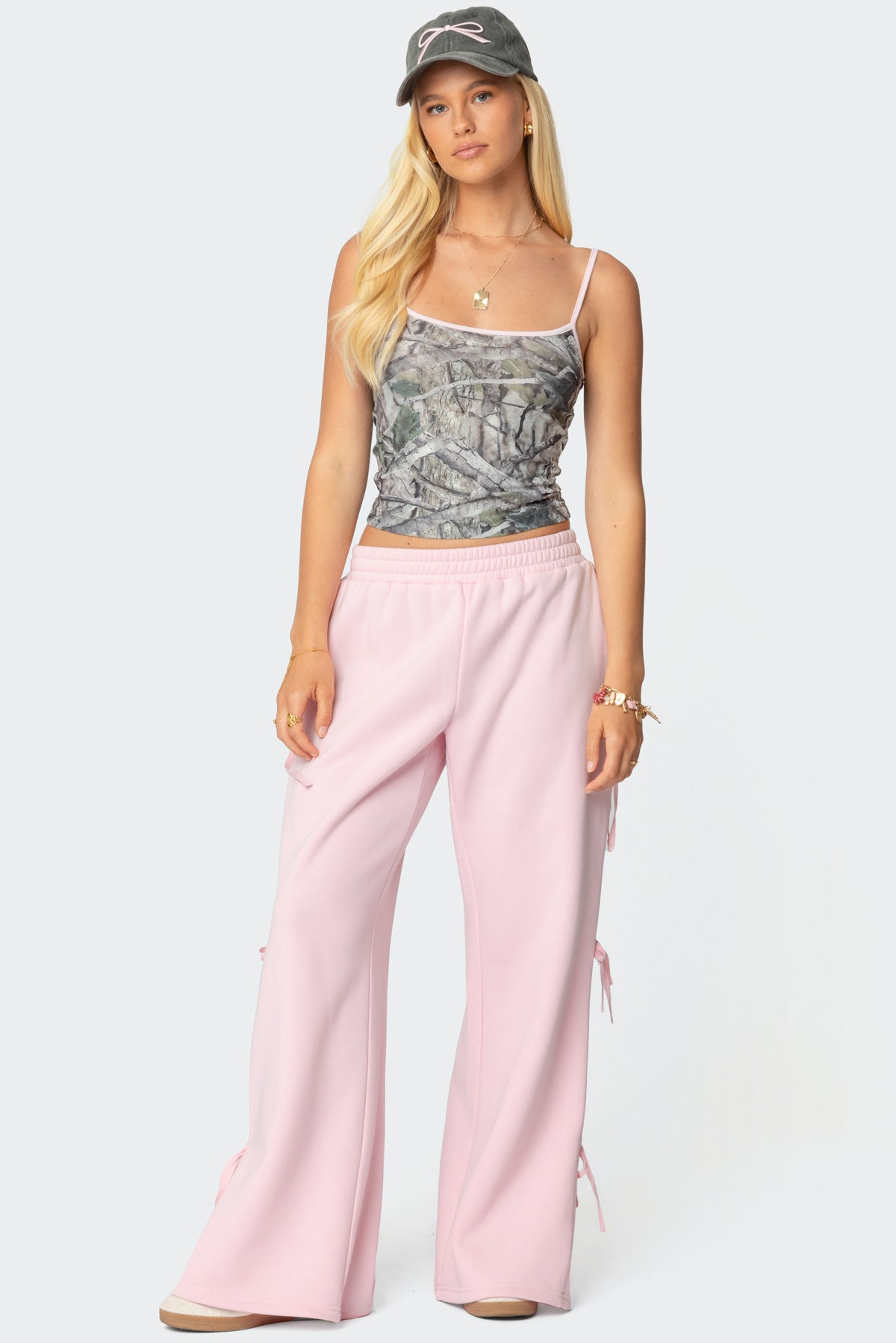 Claudette Baggy Ribbon Sweatpants-Milans Time