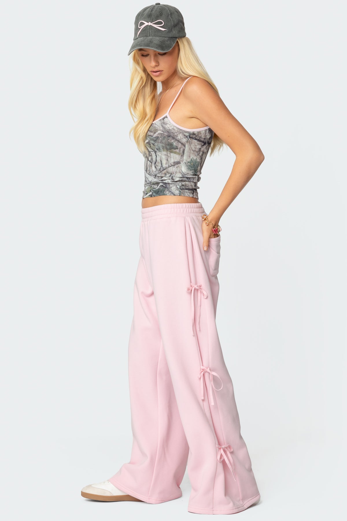 Claudette Baggy Ribbon Sweatpants-Milans Time