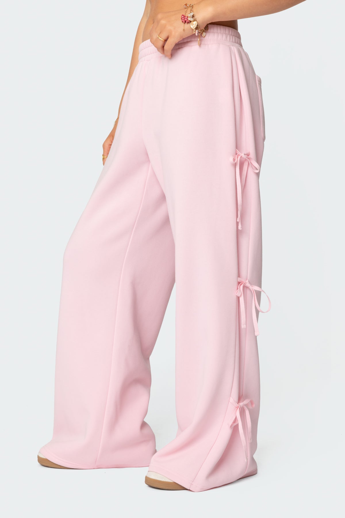 Claudette Baggy Ribbon Sweatpants-Milans Time