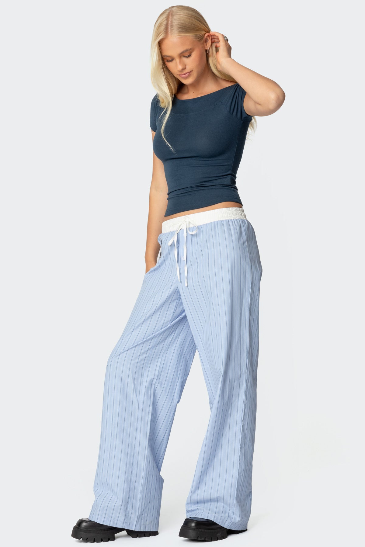 Becca Boat Neck Top-Milans Time