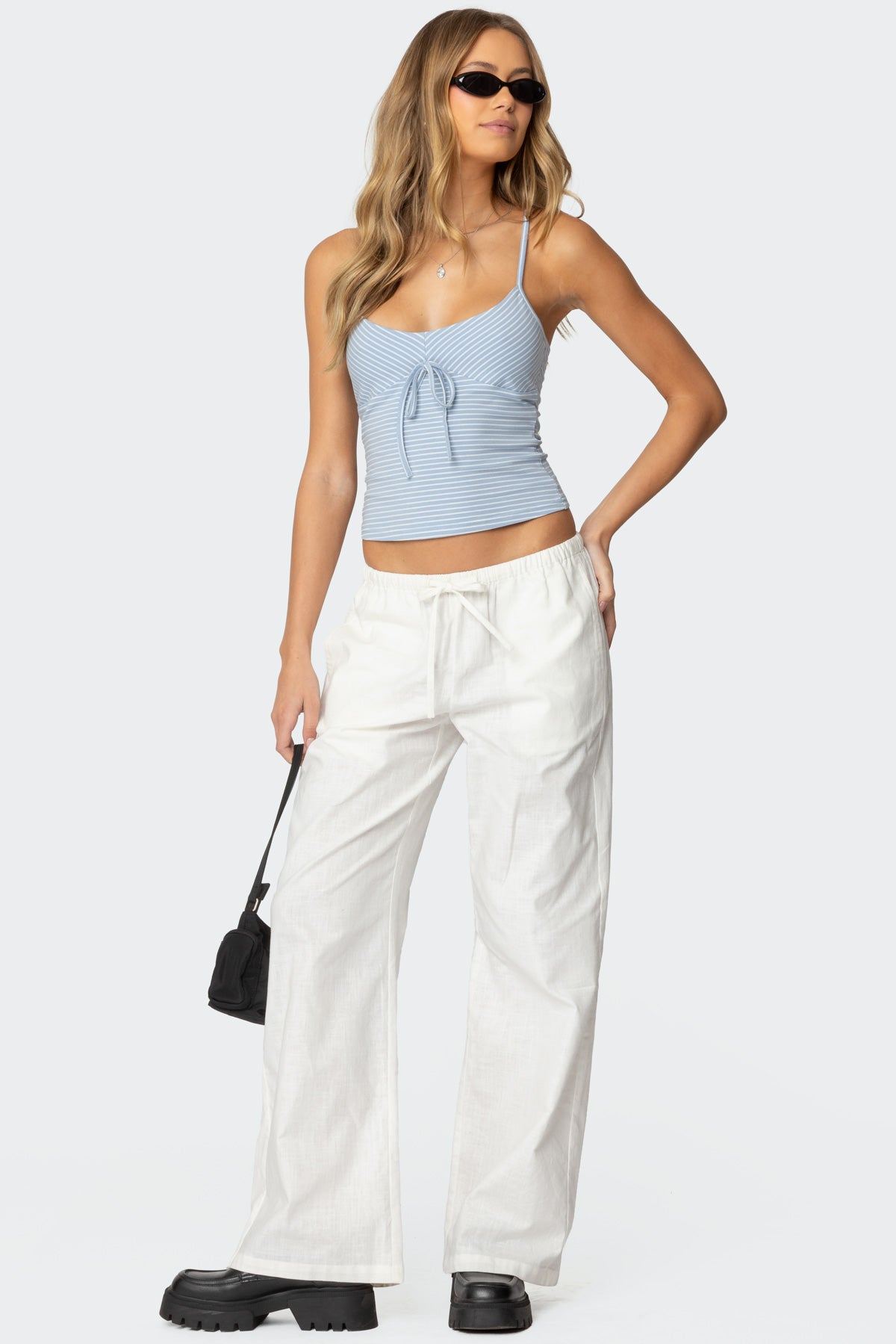 Tova Striped Scoop Tank Top-Milans Time