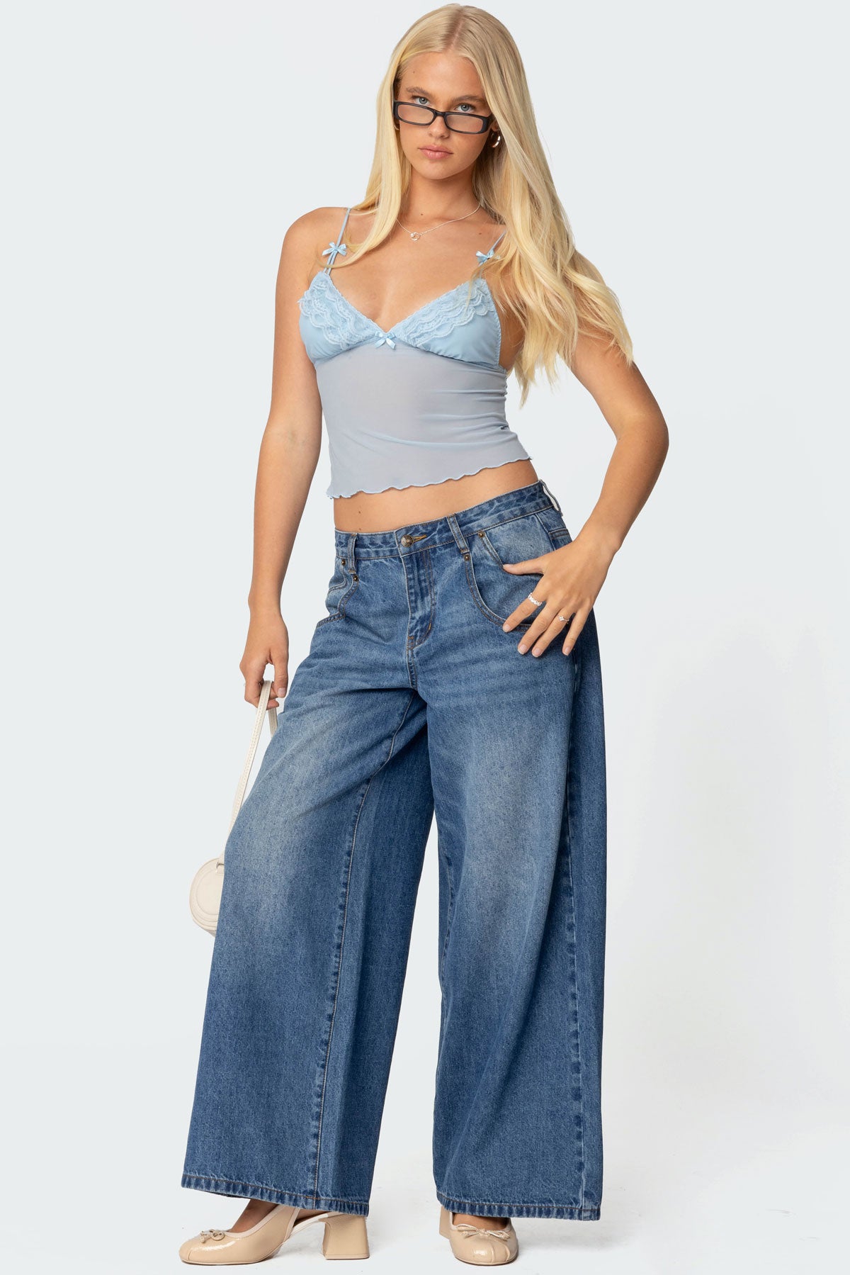 Berkley Sheer Mesh Lacey Top-Milans Time