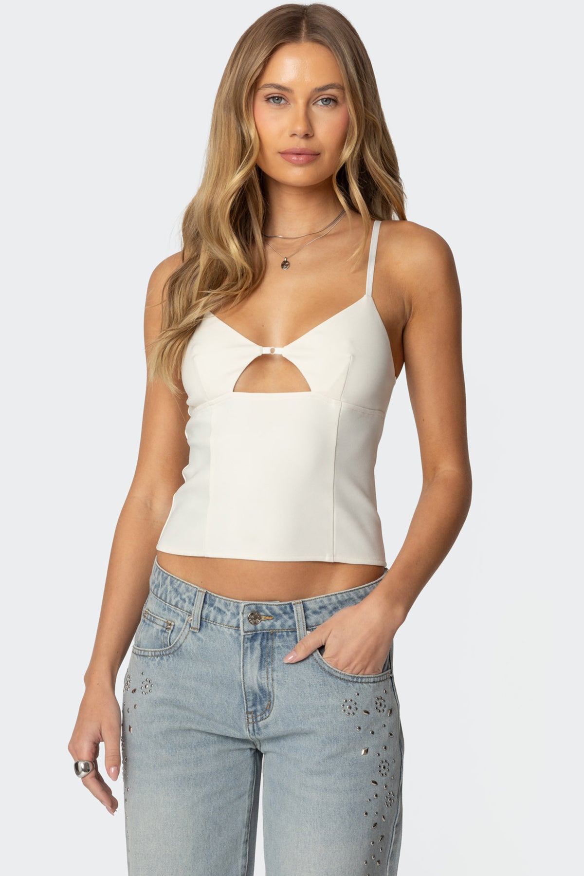Liana Cut Out Tank Top-Milans Time