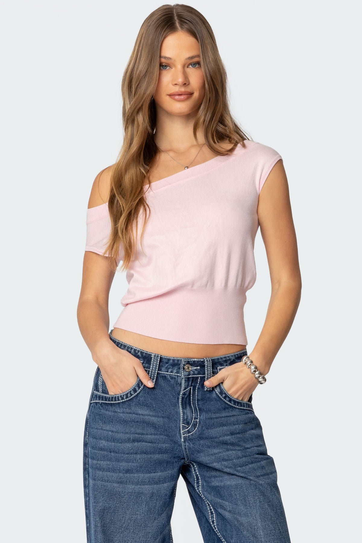 Michaela Off Shoulder Knit Top-Milans Time