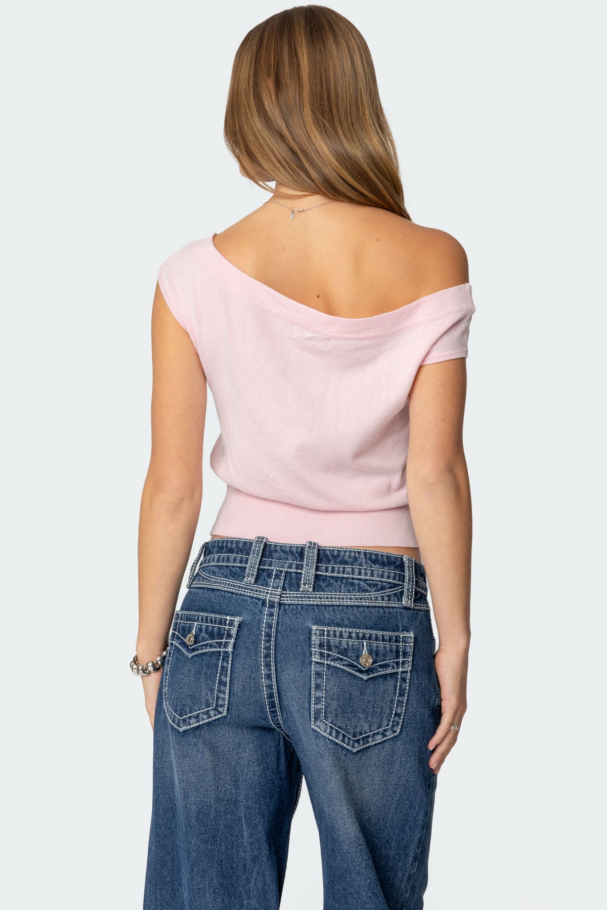Michaela Off Shoulder Knit Top-Milans Time