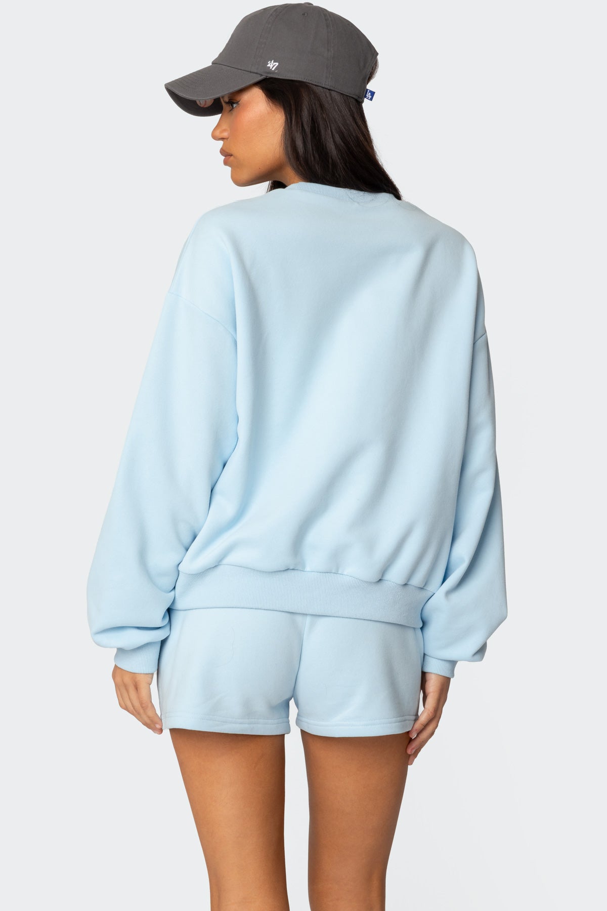 Super Milans Time Rhinestone Oversized Sweatshirt-Milans Time