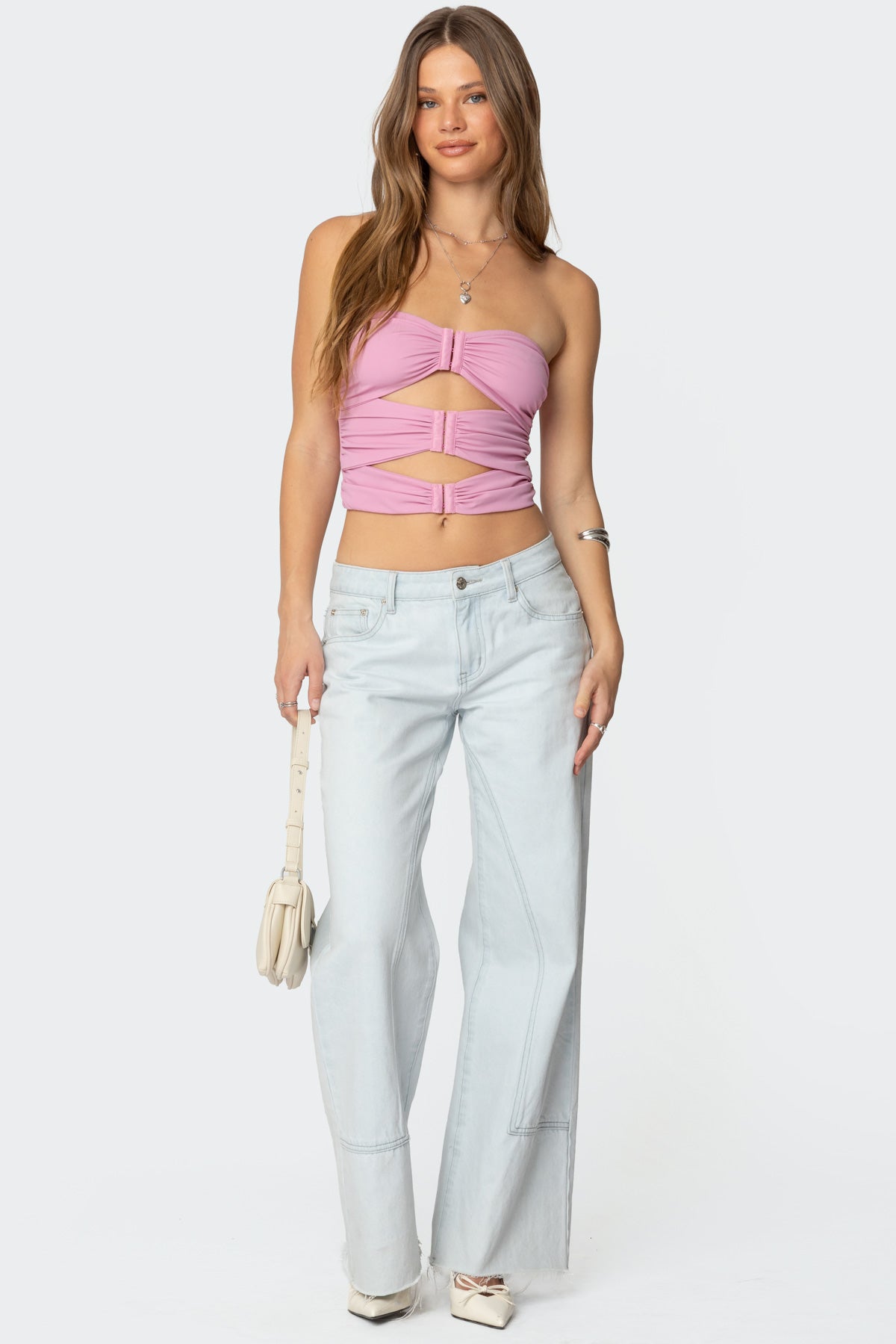 Ariella Cut Out Strapless Top-Milans Time