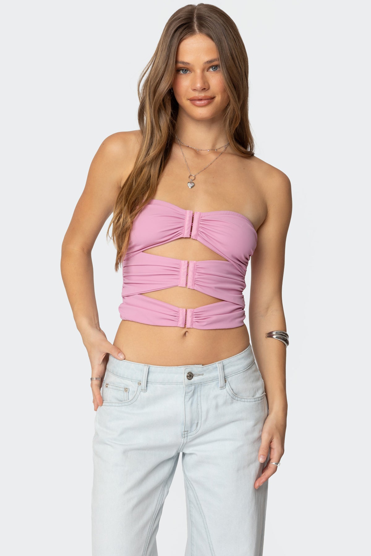 Ariella Cut Out Strapless Top-Milans Time