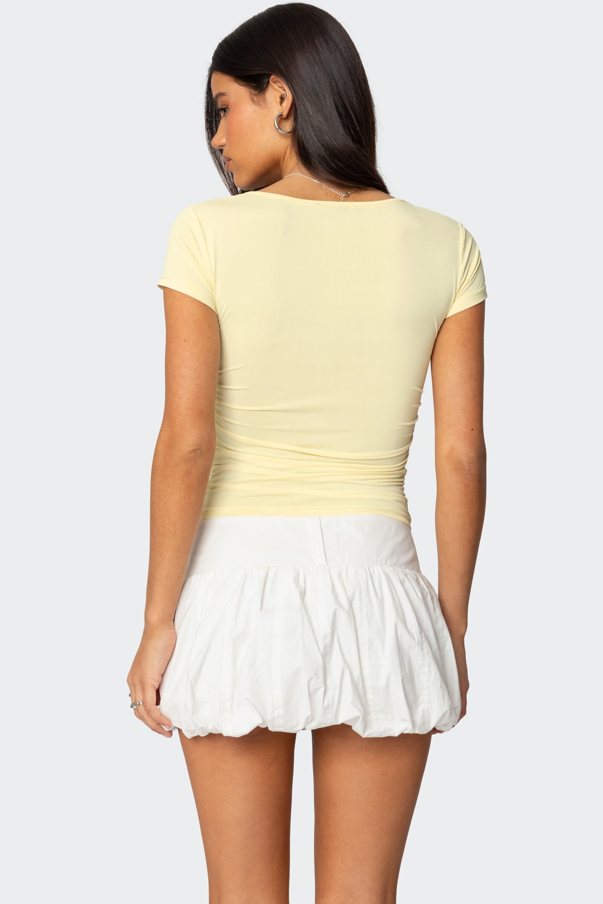 Burkley Keyhole Gathered Top-Milans Time