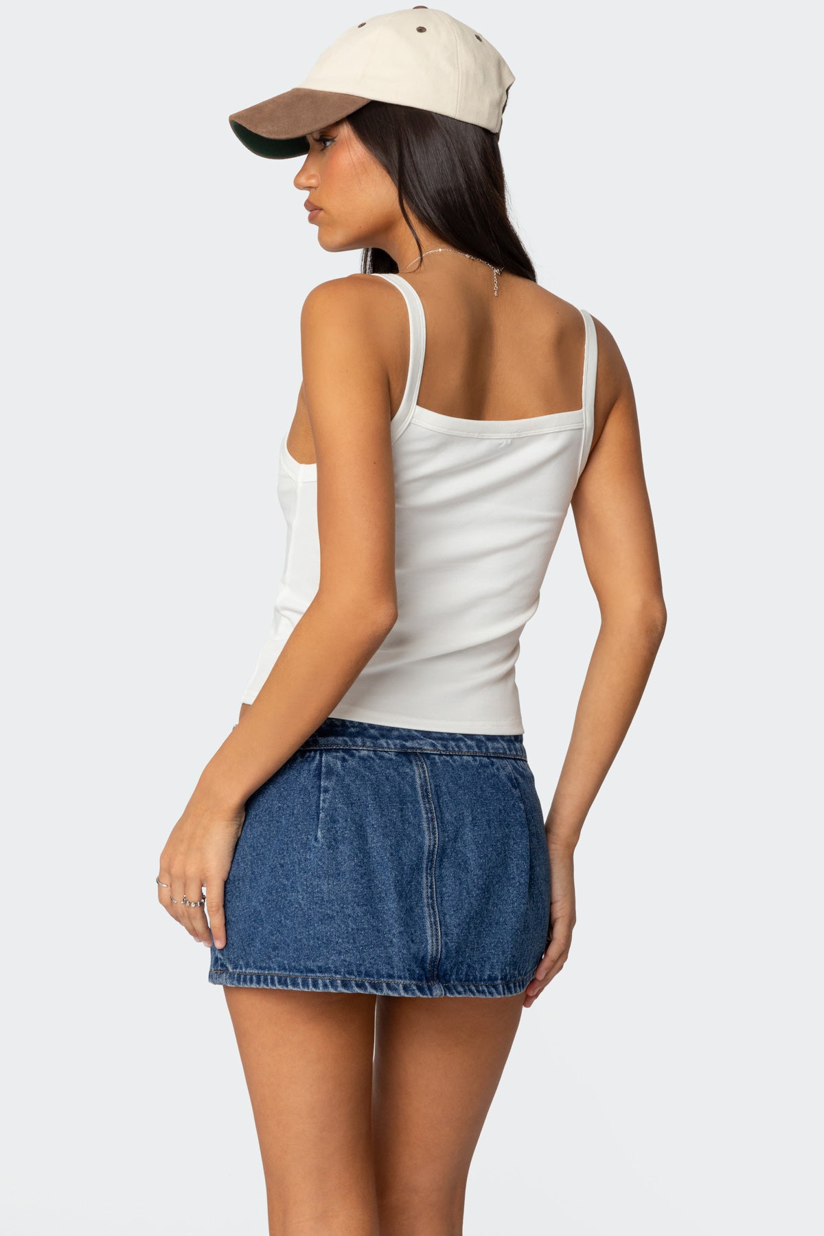 Harpa Gingham Bow Tank Top-Milans Time