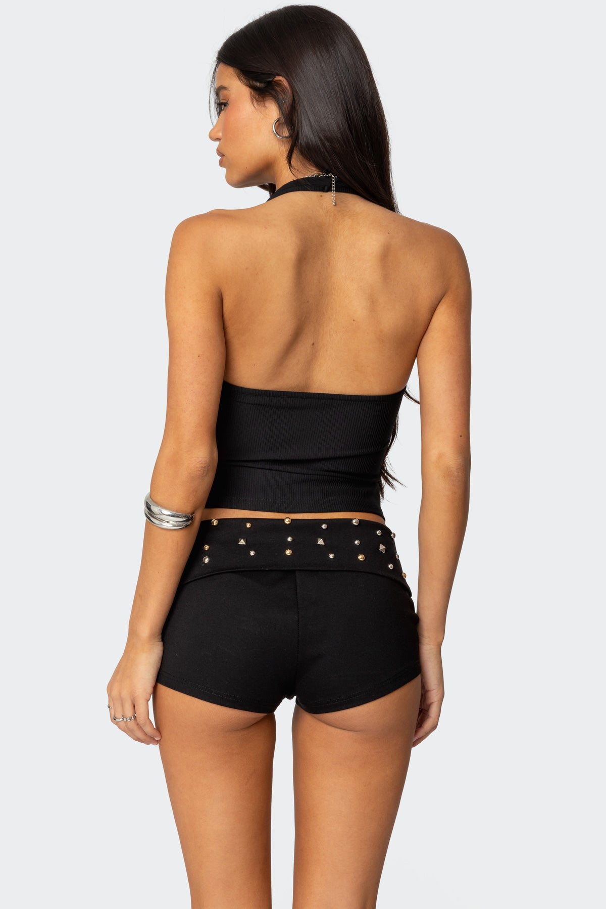 Kiana Ribbed Halter Top-Milans Time