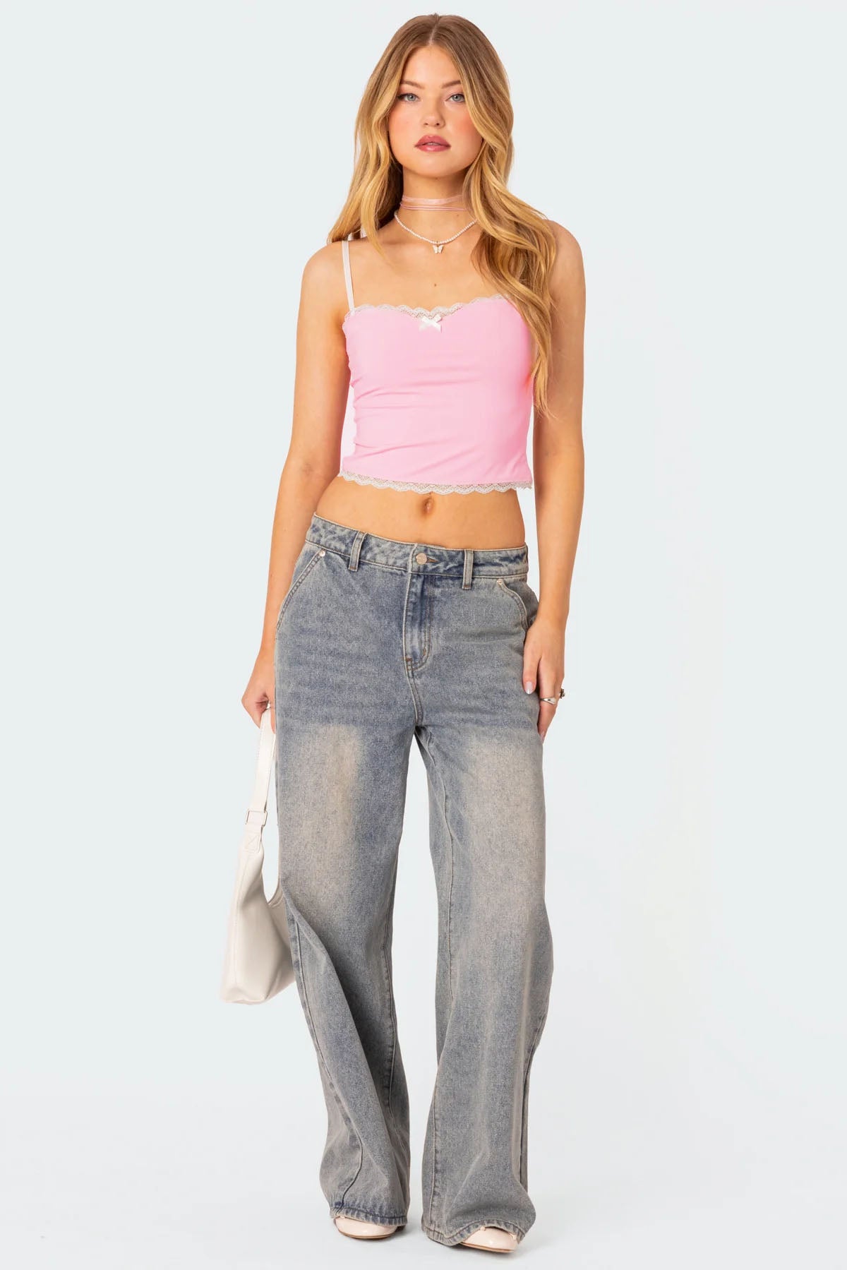 Alara Lace Trim Tank Top-Milans Time