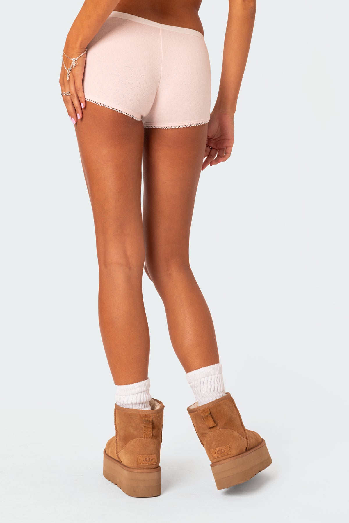 Mariana Pointelle Micro Shorts-Milans Time