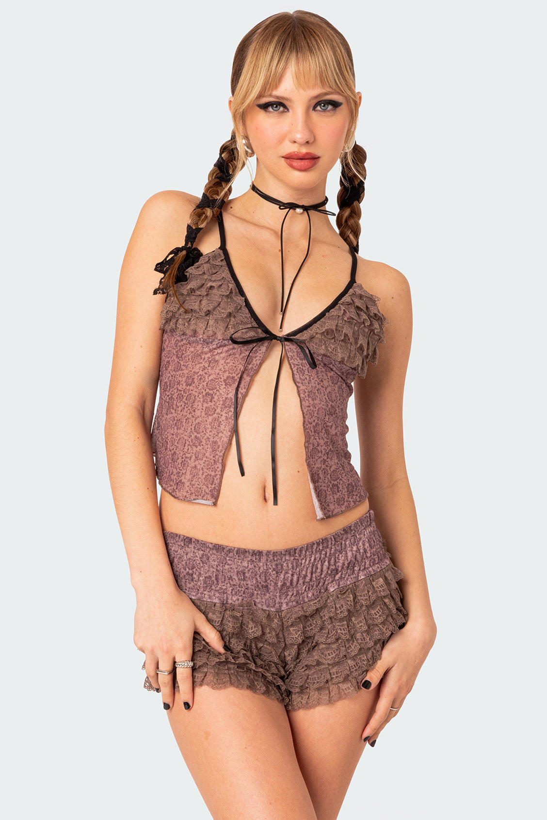 Janis Floral Ruffled Tank Top-Milans Time