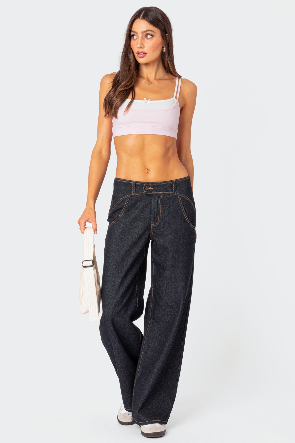 Western Low Rise Wide Leg Jeans-Milans Time