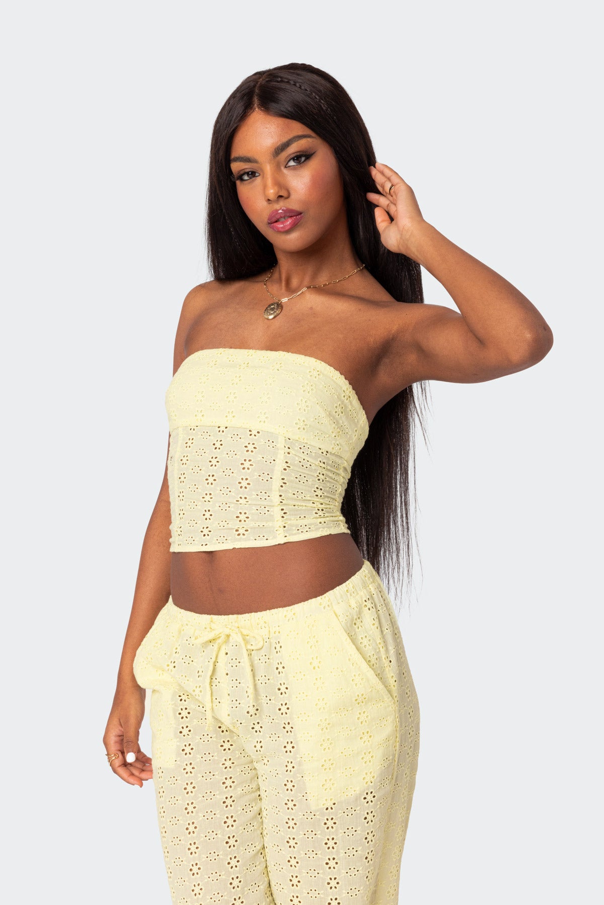 Lemon Lacey Cotton Corset-Milans Time
