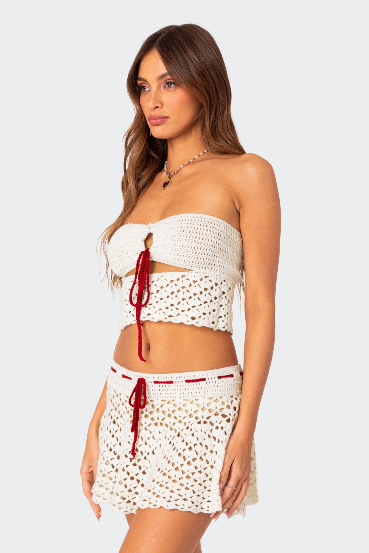 Jaslene Strapless Crochet Top-Milans Time