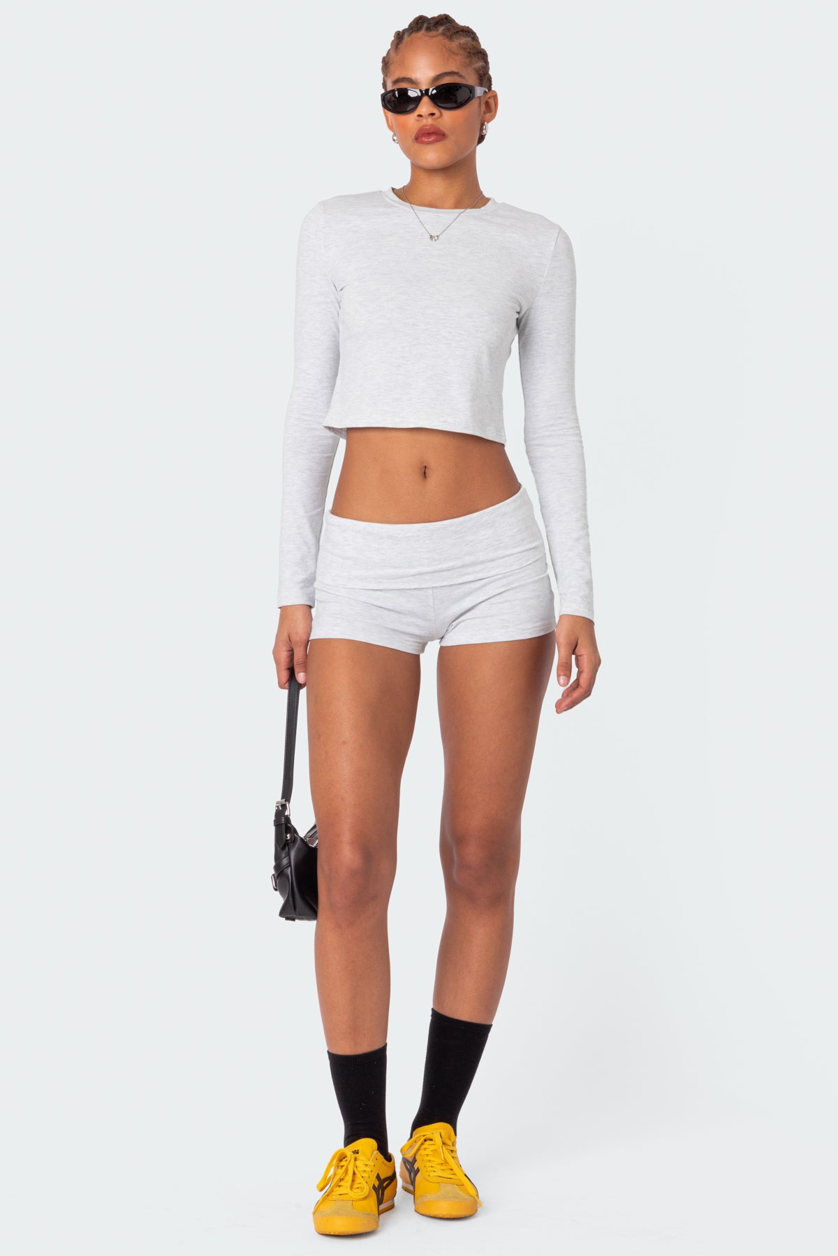 Meg Fold Over Shorts-Milans Time