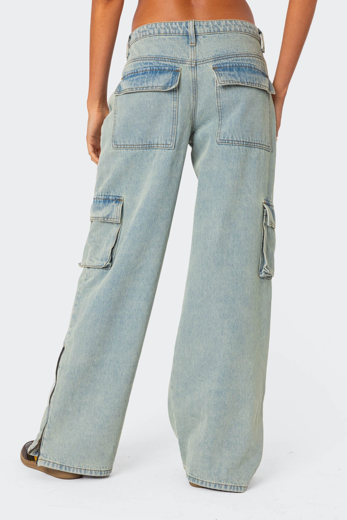 Andi Low Rise Baggy Cargo Jeans-Milans Time