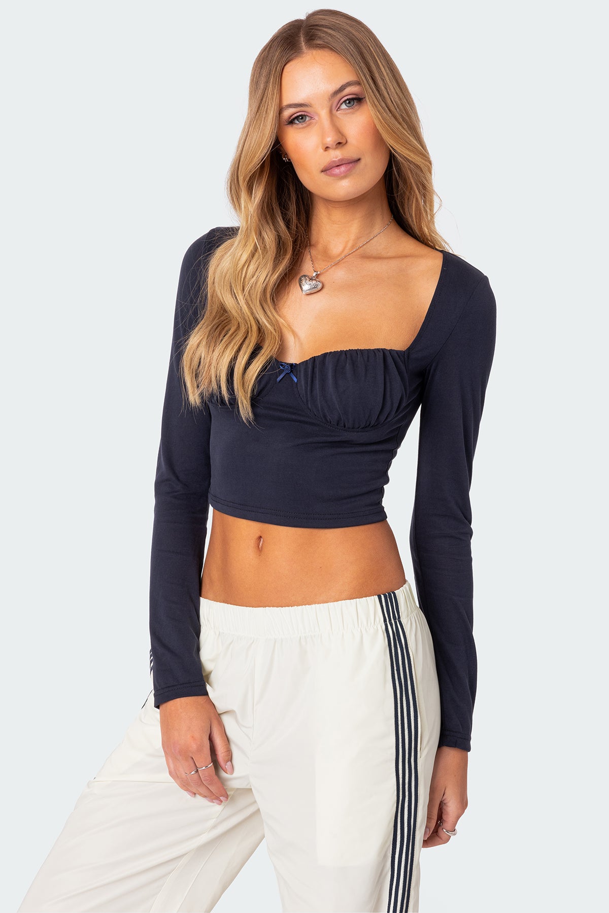 Rain Cupped Long Sleeve Top-Milans Time