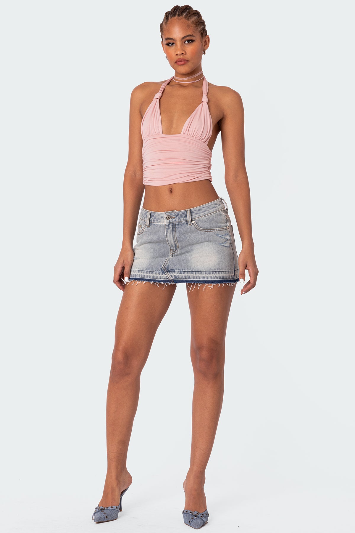 Lillie Knotted Halter Top-Milans Time