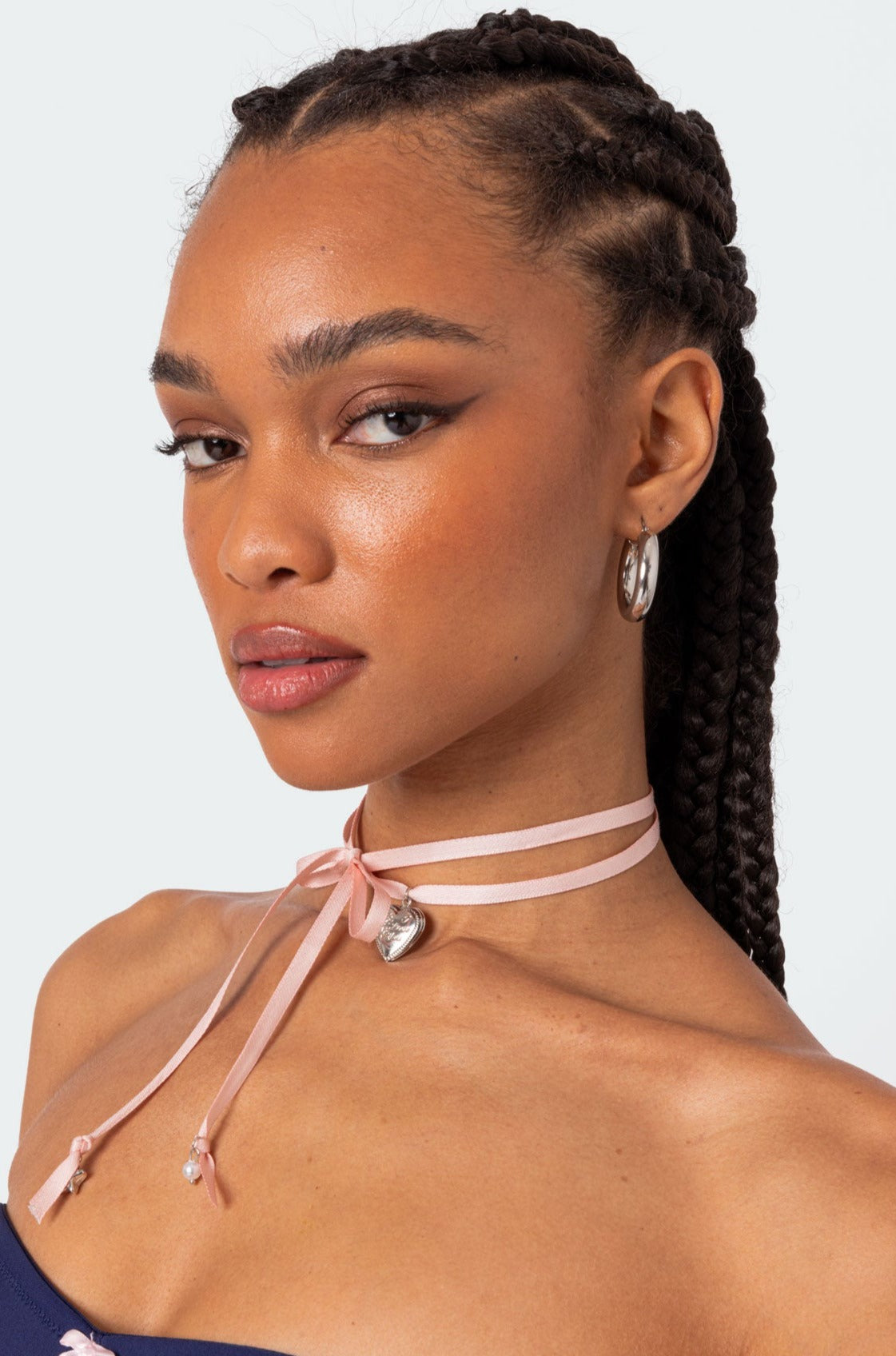 Heartache Satin Effect Choker-Milans Time