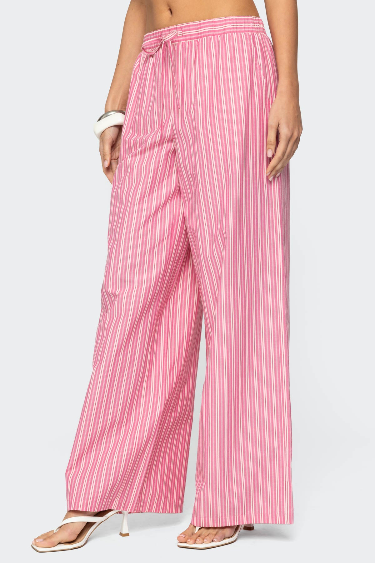 Maggy Striped Wide Leg Pants-Milans Time