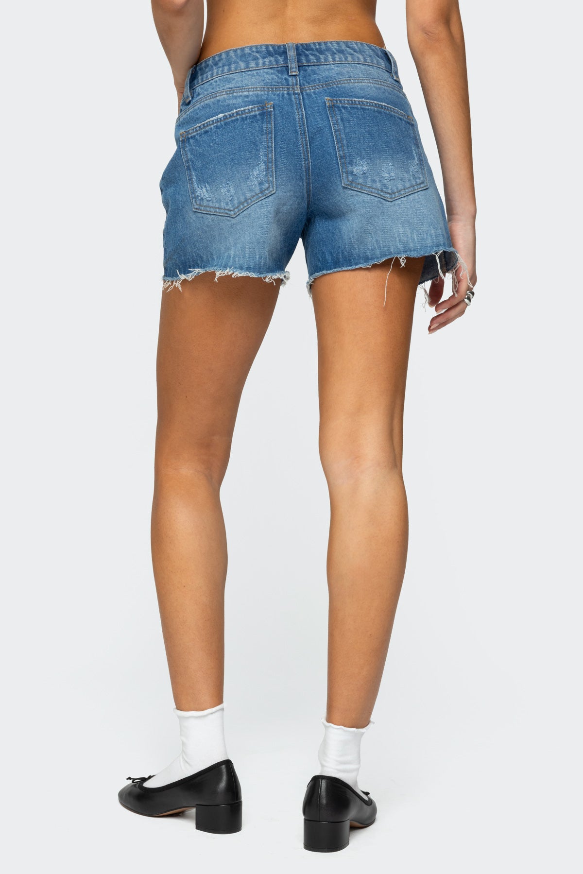 Scottie Low Rise Denim Shorts-Milans Time