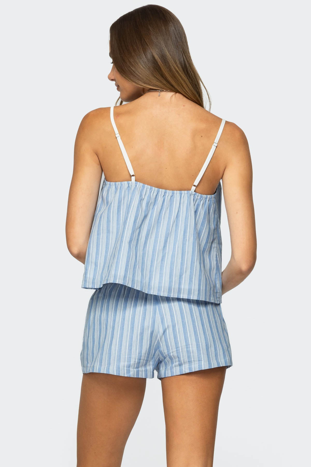 Birkley Striped Babydoll Top-Milans Time