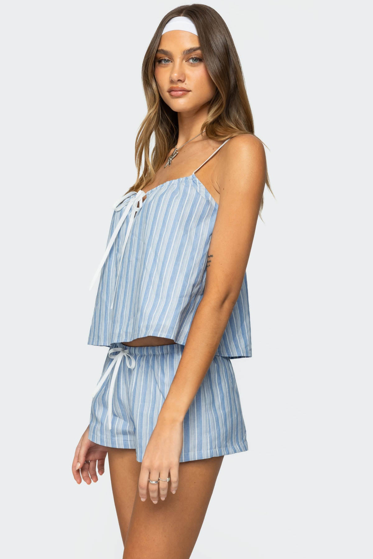 Birkley Striped Babydoll Top-Milans Time