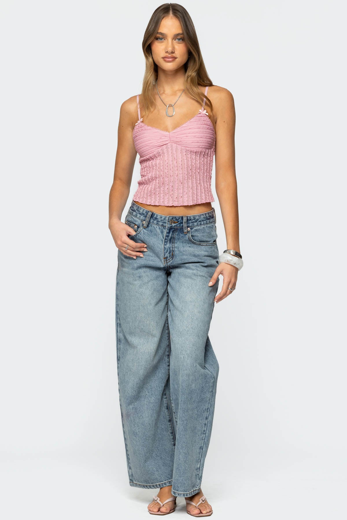 Aryah Ruffled Tank Top-Milans Time