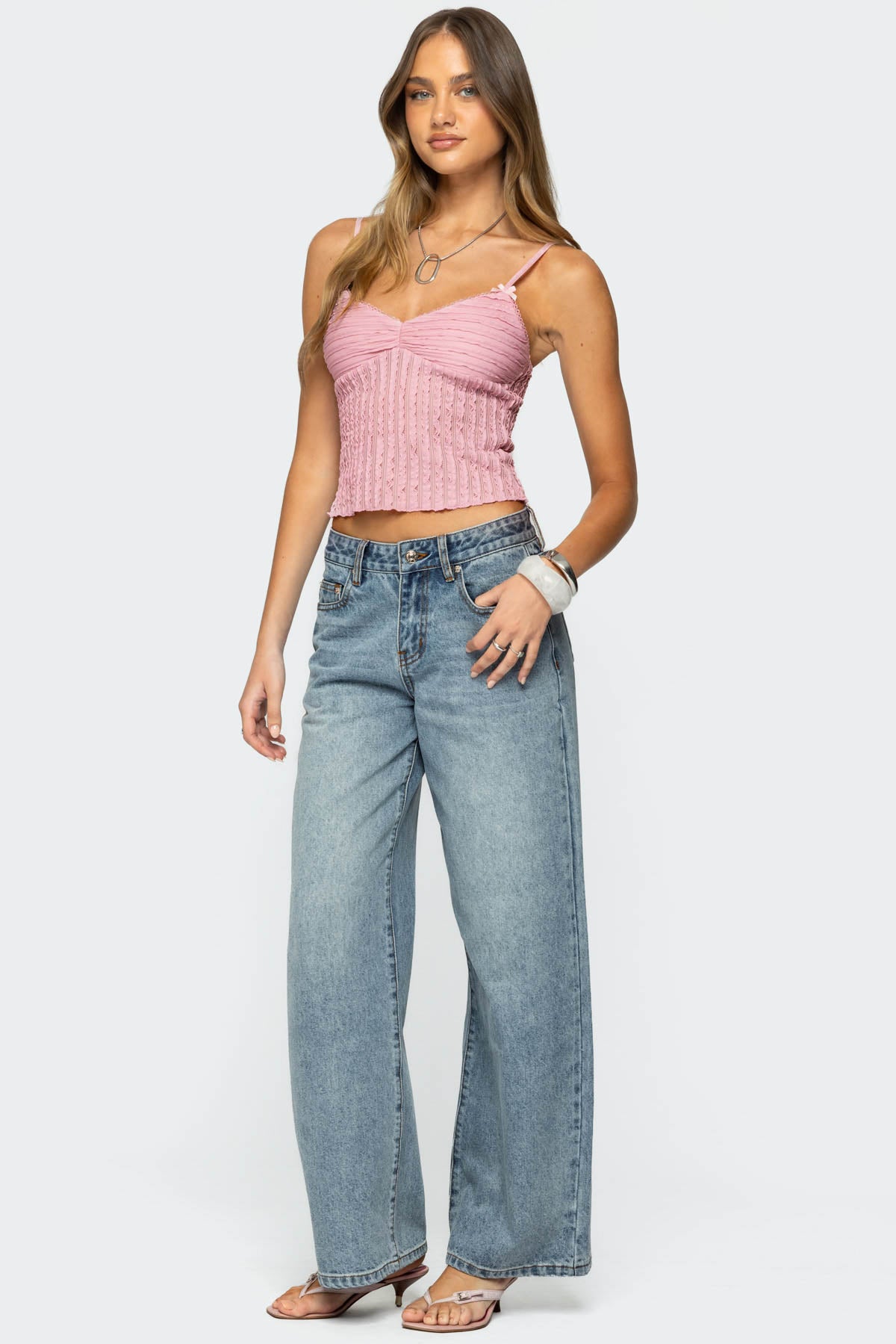 Aryah Ruffled Tank Top-Milans Time