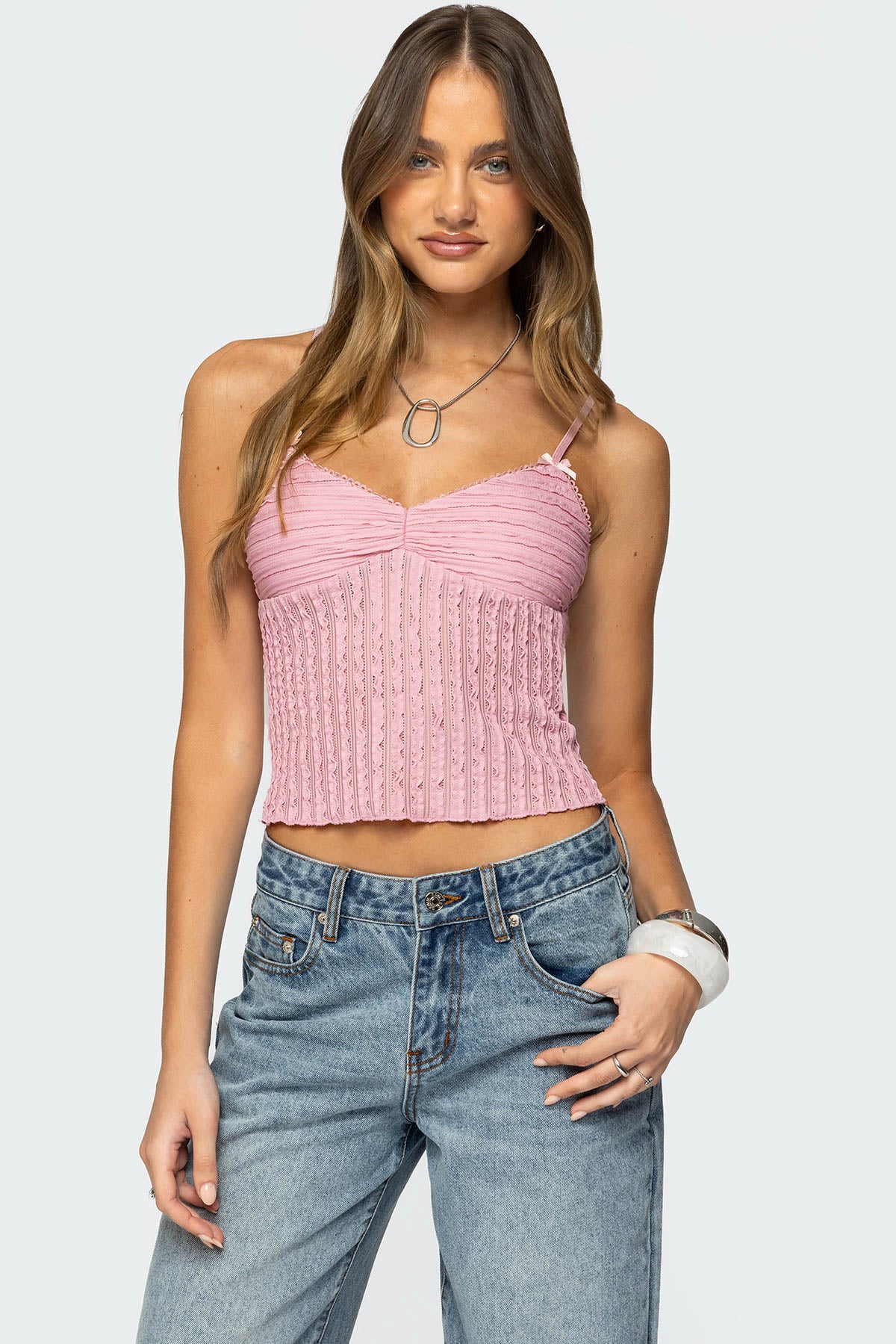 Aryah Ruffled Tank Top-Milans Time