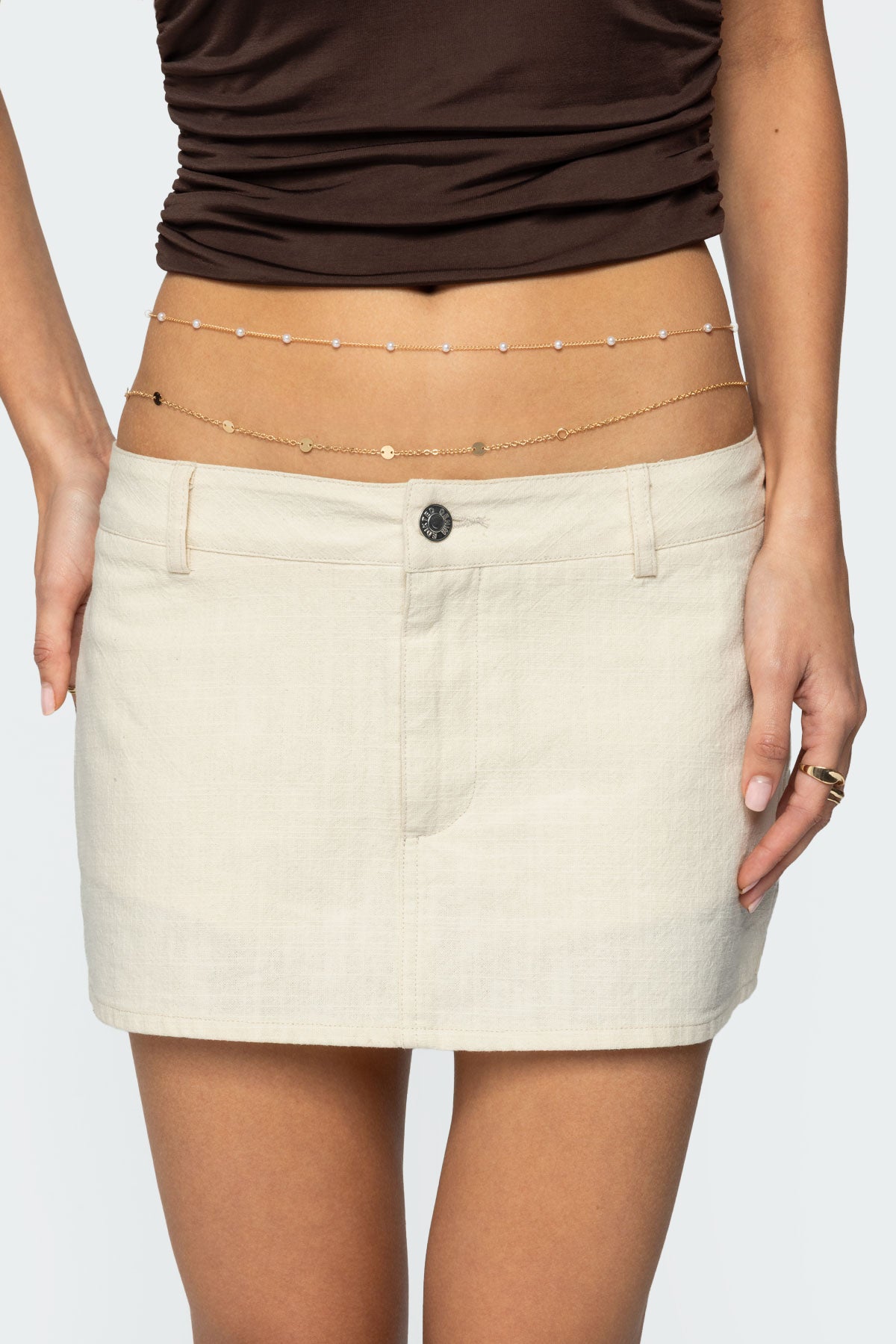 Pearly Double Belly Chain-Milans Time