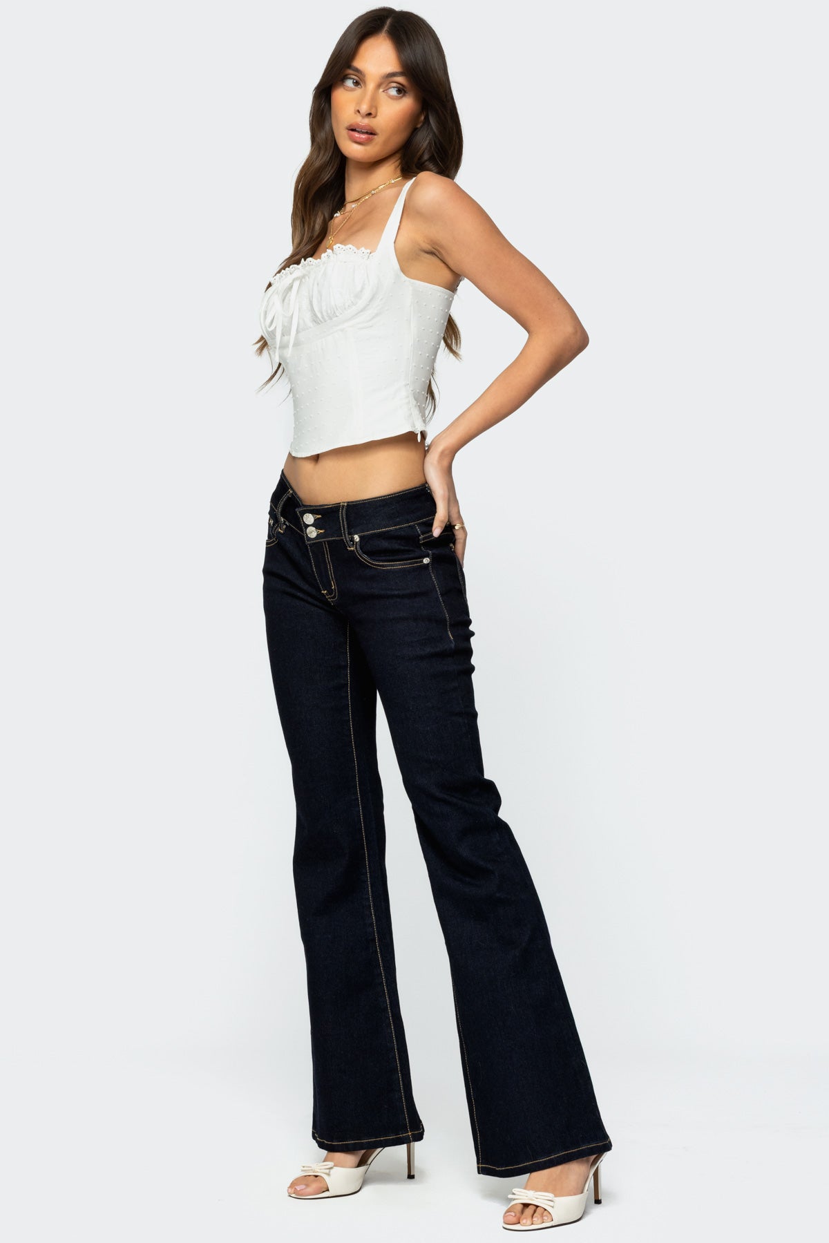 Tilda Low Rise Flared Jeans-Milans Time