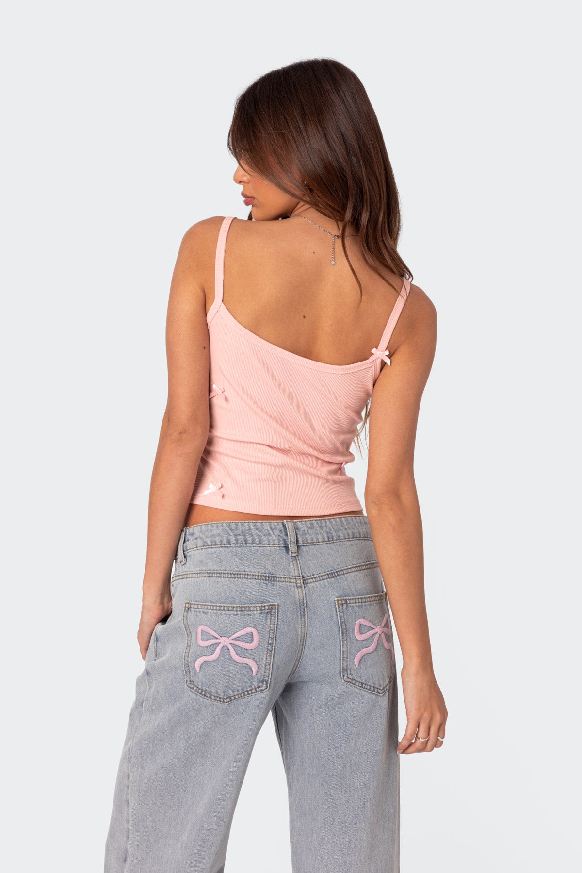 Emilia Ribbed Bow Tank Top-Milans Time